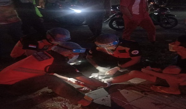 Kecelakaan Lalu Lintas di Jalan Gatot Subroto Barat